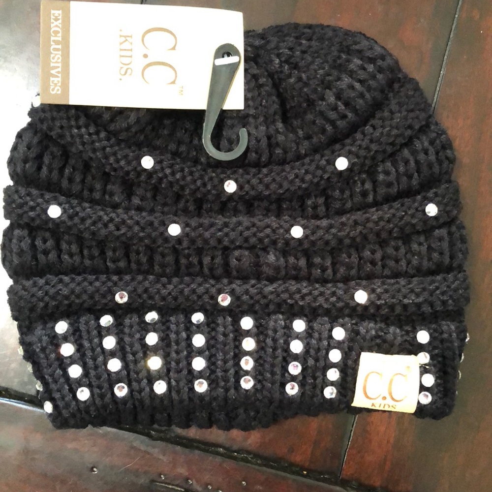 Kids Swarovski Crystalized Beanie